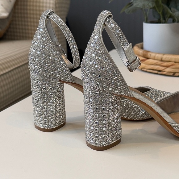 Gianni Bini Silver Embellished Heels - Picture 4 of 8